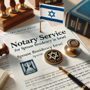 נוטריון בספרדית לצורך הסדרת מעמד לבן הזוג במשרד הפנים